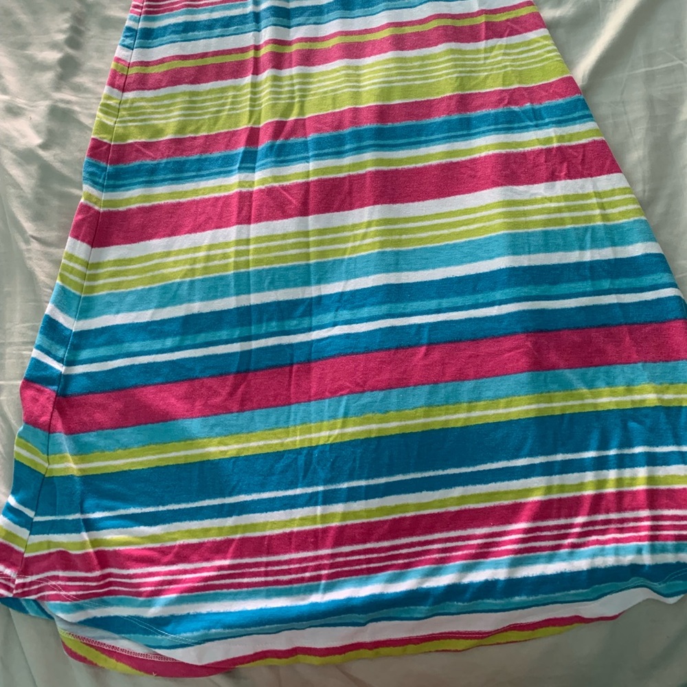 a muti colored maxi skirt
